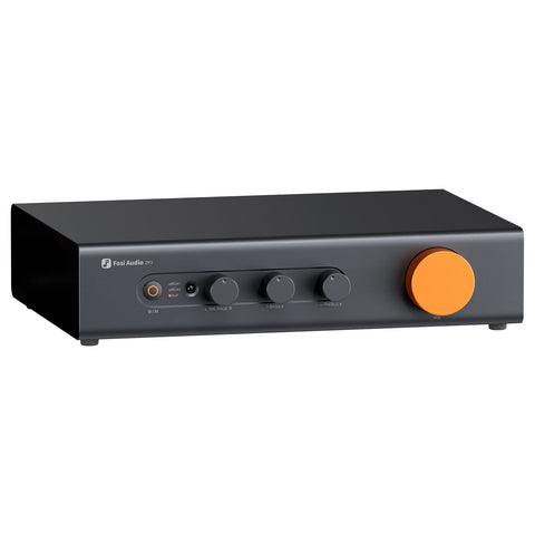 Fosi Audio ZP3, cu panoul frontal, comenzile și carcasa vizibile