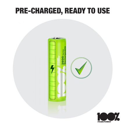 Baterii reincarcabile GP 100% Peak Power AA seria 2600, folie 12 pcs