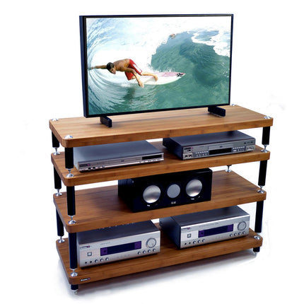 TV Stand Atacama Evoque Eco 110-40 Dark Bamboo, 4 rafturi