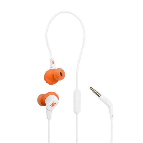 Căști sport in-ear cu fir JBL Endurance Run 3, alb, vedere de ansamblu