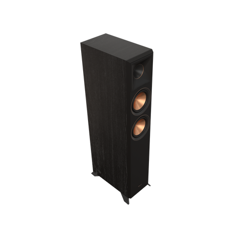 Boxa de podea Klipsch RP-5000F II in finisaj Ebony, fara grila, vazuta din trei sferturi