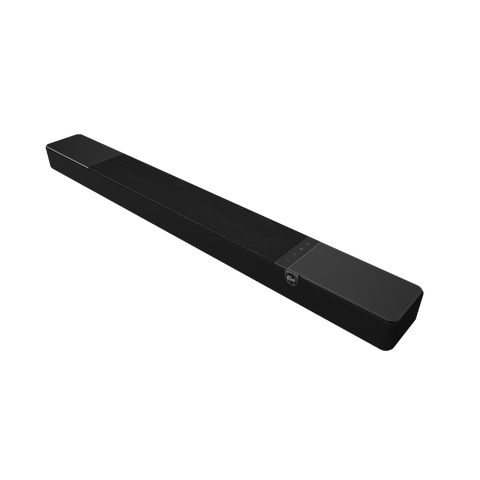 Soundbar Klipsch Flexus Core 200 in finisaj negru, vedere din trei sferturi