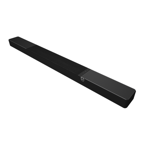 Soundbar Klipsch Flexus Core 300 in finisaj negru, vedere in trei sferturi