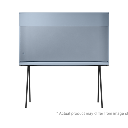 Televizor Samsung QLED The Serif 55LS01BB, Cotton Blue, 138 cm, Smart, 4K Ultra HD, LED, clasa G
