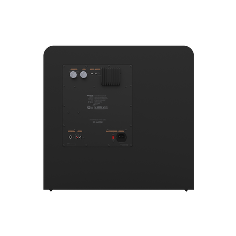 Panoul spate al Klipsch RP-1600SW cu placa de amplificare