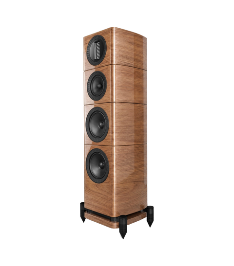 Wharfedale Elysian 3R — finisaj Walnut, fundal transparent