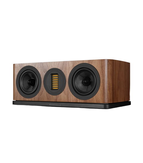 Wharfedale EVO 5.C — finisaj Walnut, fundal transparent