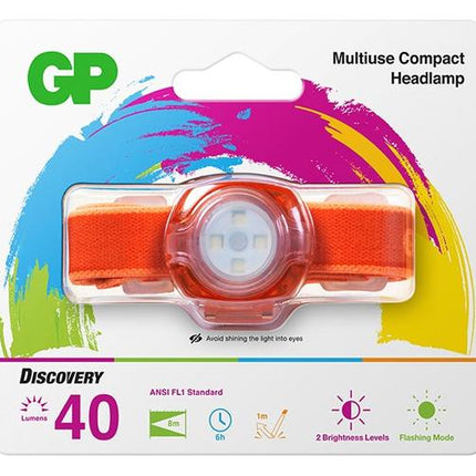 Frontala GP Discovery CH31 pentru copii, 40lm, 2xCR2025