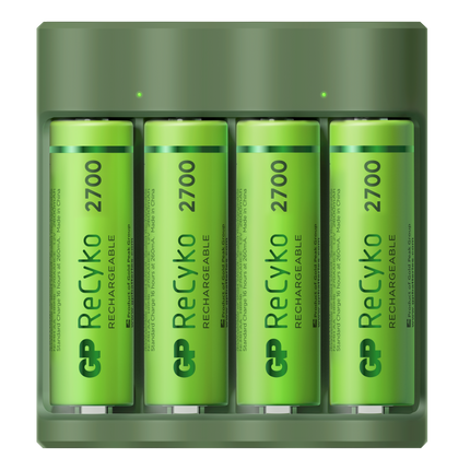 Incarcator acumulatori GP ReCyko Everyday B421 (USB si Wall Charger) + 4 acumulatori ReCyko AA 2600mAh