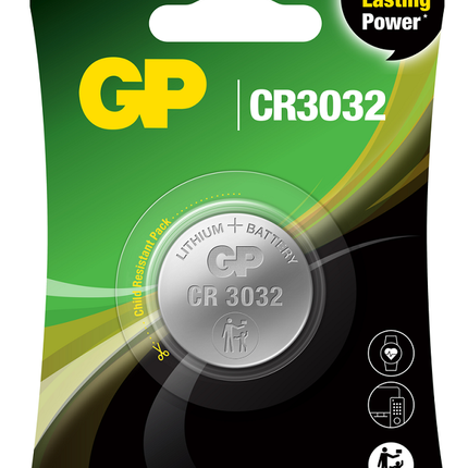 Baterii litiu GP Lithium CELL CR3032, 3V, blister 1 buc