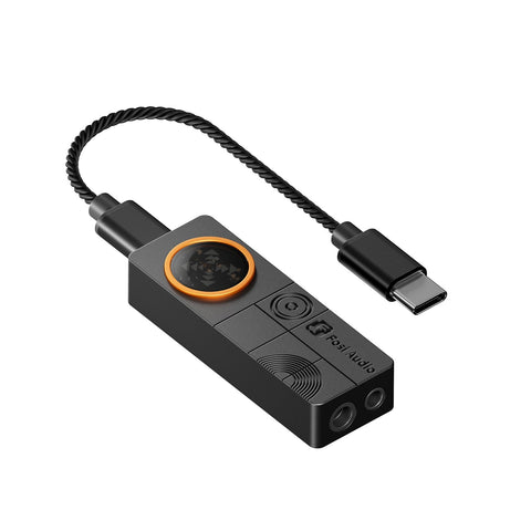 Fosi Audio DS3, cu panoul frontal, comenzile și carcasa vizibile