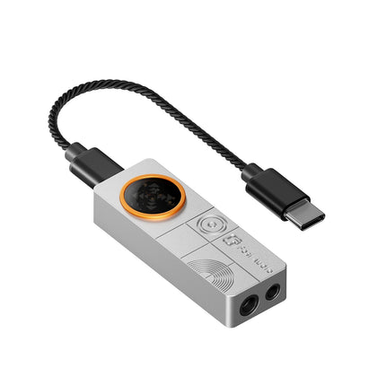 Fosi Audio DS3 văzut din spate și de sus, cu intrările și ieșirile vizibile