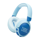 Căști pentru copii JBL Junior 470NC albastre, văzute din unghi