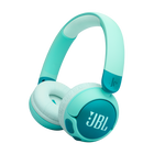 Căști wireless pentru copii JBL Junior 320BT verzi, văzute din unghi