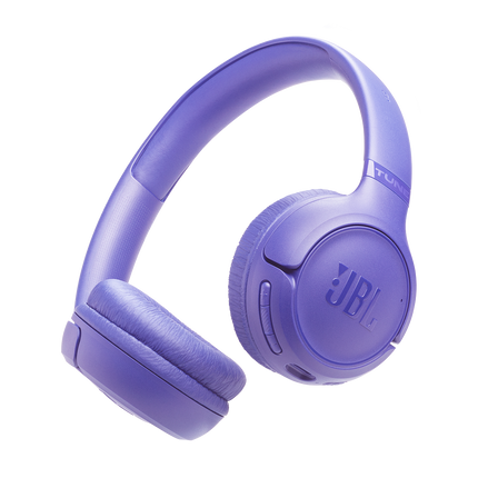 Căști JBL Tune 530BT lavandă, văzute din unghi