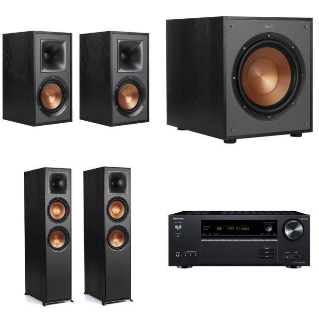 Pachet PROMO 5.1 ONKYO TX-NR6100 + KLIPSCH R-820F + R-51M + R-100SW