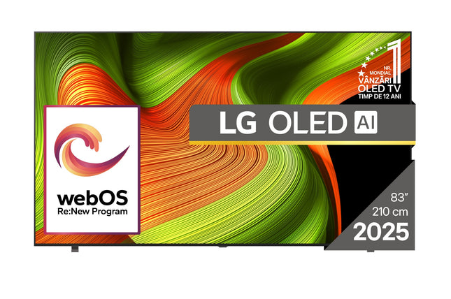 Televizor LG OLED83B53LA, 83 inch, 4K Smart TV, 2025