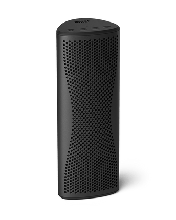 KEF Muo, finisaj Midnight Black, vedere din față și lateral