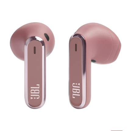 Căști in-ear JBL Live Flex, culoarea roz (Rose), căștile, vedere frontală