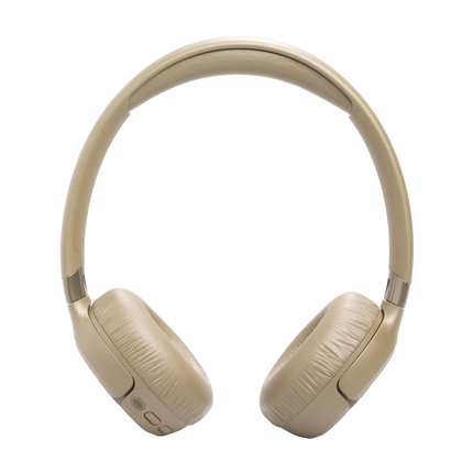 Căști JBL Tune 680NC bej, văzute din față