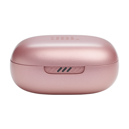 Căști in-ear JBL Live Flex, culoarea roz (Rose), carcasa închisă, vedere frontală