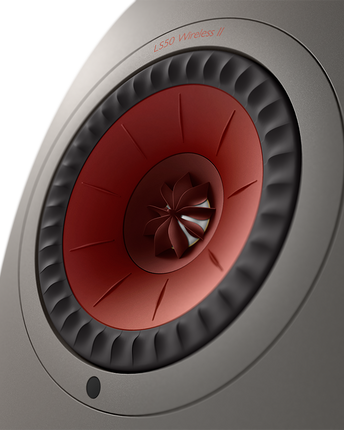 KEF LS50 Wireless II, finisaj Titanium Grey, detaliu driver Uni-Q