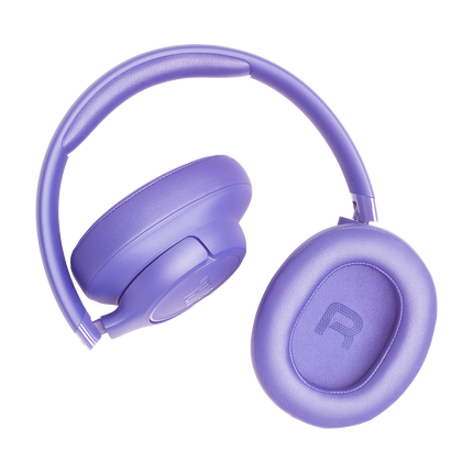 Căști JBL Tune 730BT lavandă, pernițele văzute din față