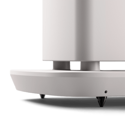KEF LS60 Wireless, finisaj Mineral White, detaliu bază