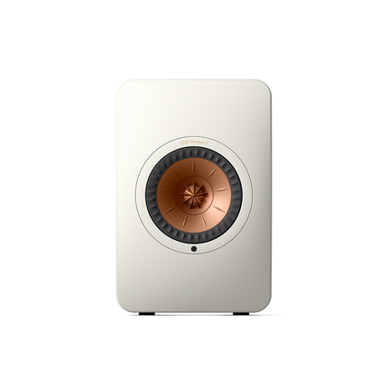 KEF LS50 Wireless II, finisaj Mineral White, vedere frontală
