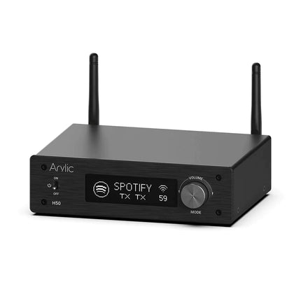 Amplificator cu streaming Arylic H50 2x80W, LAN / WiFi / Bluetooth 5.2