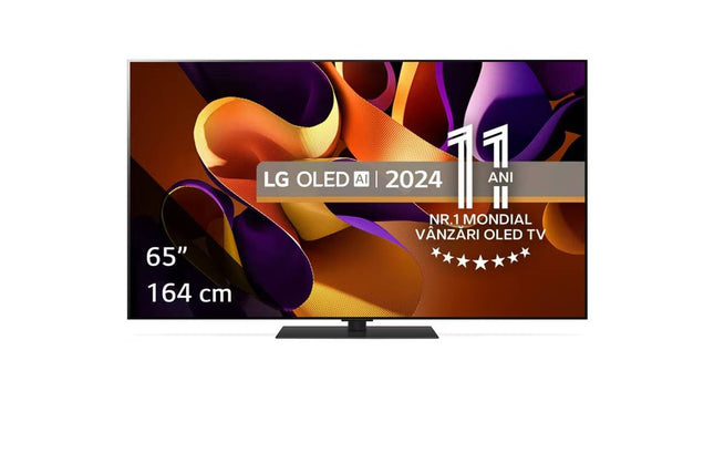 Televizor LG OLED evo OLED65G43LS, 164 cm, Smart, 4K Ultra HD, 100 Hz, Clasa F (Model 2024)
