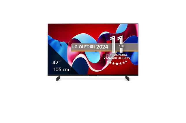 Televizor LG OLED evo 42C41LA, 105 cm, Smart, 4K Ultra HD, 100 Hz, Clasa G (Model 2024)