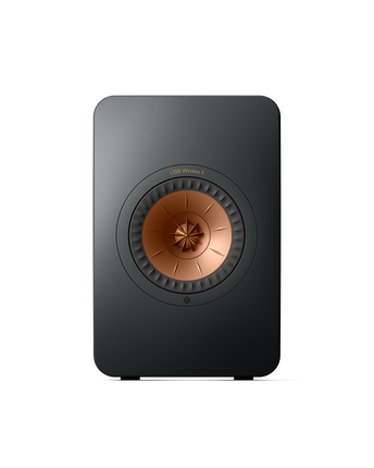 KEF LS50 Wireless II, finisaj Carbon Black, vedere frontală