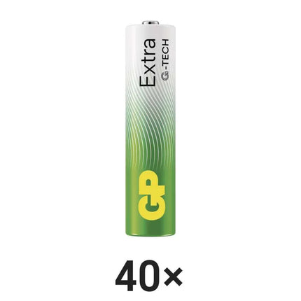 Baterii GP Extra Alkaline AA (LR6), 1.5V, 40pcs