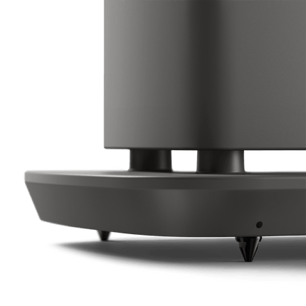 KEF LS60 Wireless, finisaj Titanium Grey, detaliu bază