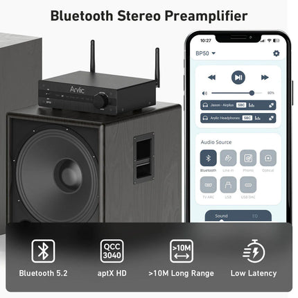 Preamplificator cu streaming Arylic BP50, Bluetooth, ESS ES9023P DAC