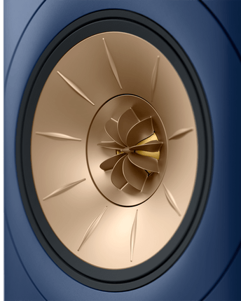 KEF LS60 Wireless, finisaj Royal Blue, detaliu driver Uni-Q