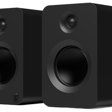 Boxe active Kanto Audio REN negre, perechea văzută din unghi