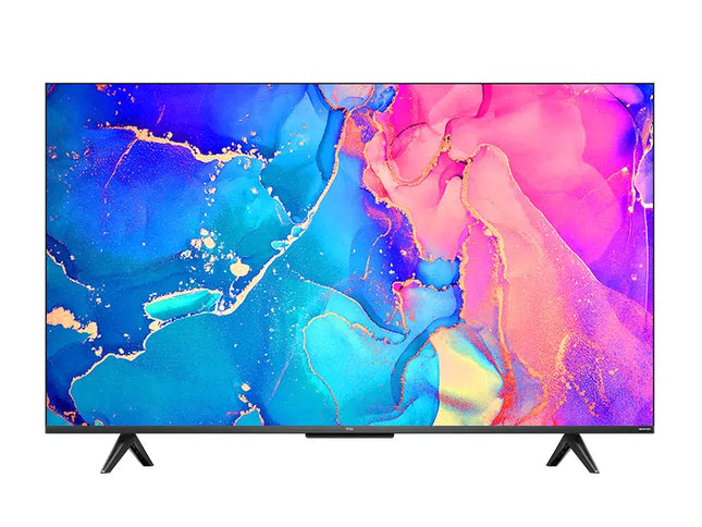 Televizor TCL QLED 43C635, 108 cm, Smart Google TV, 4K Ultra HD, Clasa G