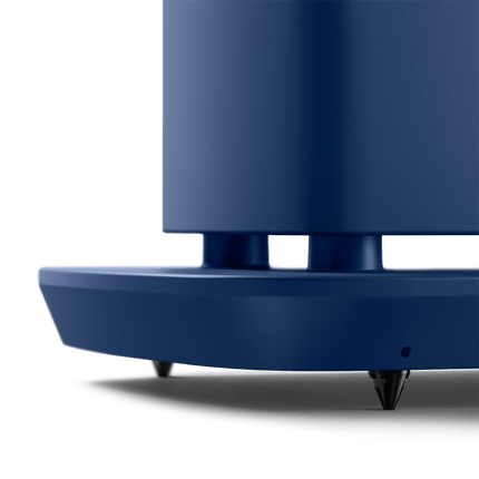 KEF LS60 Wireless, finisaj Royal Blue, detaliu bază