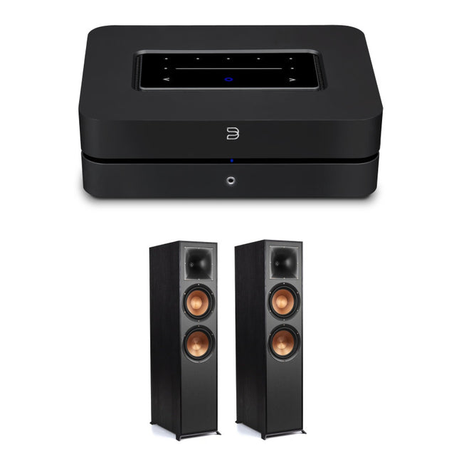 Pachet PROMO KLIPSCH R-820F + BlueSound PowerNode 2025 N331, 3 canale