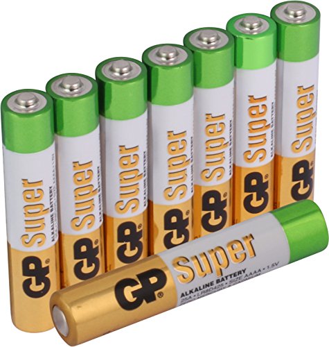 Baterii GP Super Alkaline AAAA, LR8, 1.5V, folie 8 buc