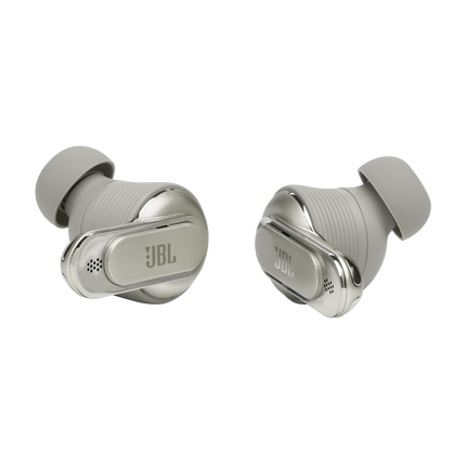 Căști True Wireless JBL Tour Pro 2 Sand, detaliu cu căștile