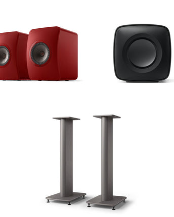 Pachet PROMO KEF LS50 Wireless II + KC62 + S2 Floor Stands