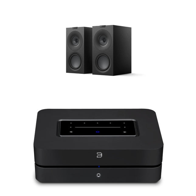 Pachet PROMO BlueSound PowerNode 2025 + KEF Q Concerto Meta