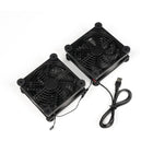 Ventilatorul USB Fosi Audio, cu panoul frontal, comenzile și carcasa vizibile