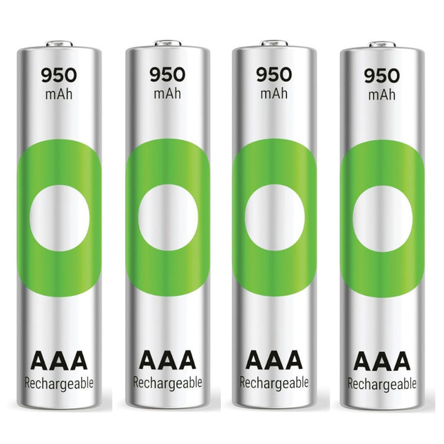 Baterii reincarcabile GP ReCyko AAA 950mAh (R03), ambalaj reciclabil 4pcs