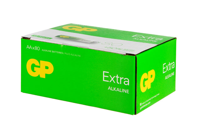 Baterii GP Extra Alkaline AA (LR6), 1.5V, 80pcs