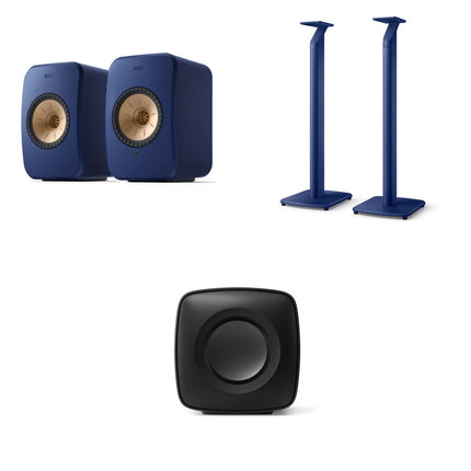 Pachet PROMO boxe KEF LSX II + stand podea KEF S1 + subwoofer KEF KC62