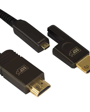 SCP 995 LSZH rated 4K 24Gbps AOC HDMI cable w/detachable connector -30M